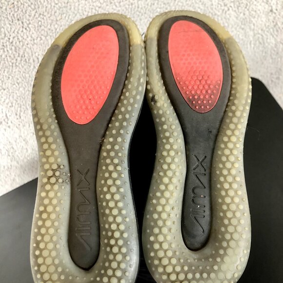 Size 7 - Nike Air Max 720 Slip OBJ Black Red 2020 Swoosh Sneakers - Picture 7 of 8